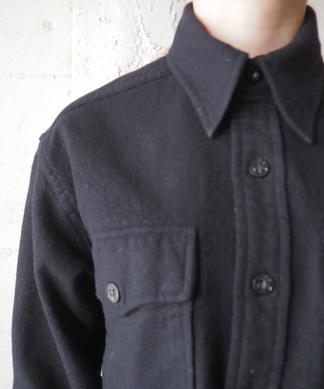 REMAKE Cropped CPO Shirt BK