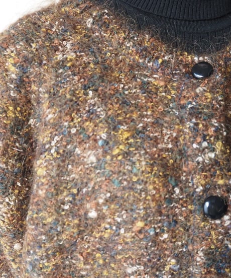 Color Nep Mohair Cardigan BR