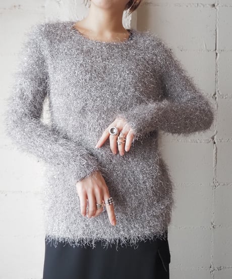 Lame Mix Shaggy Knit SV