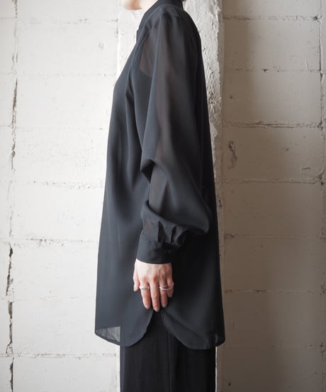 1970-80's Euro Sheer L/S Shirt BK