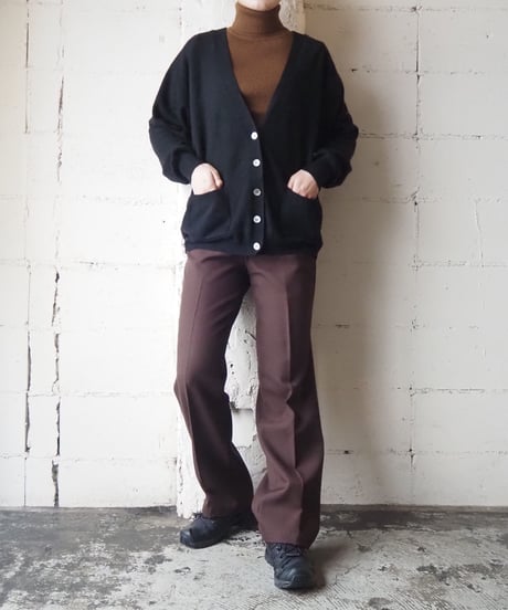 Cashmere Vneck Cardigan BK