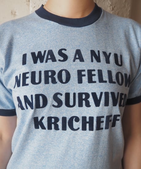 1980's "I WAS A NYU..." Ringer Tee BL