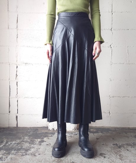 Mermaid Leather Skirt BK