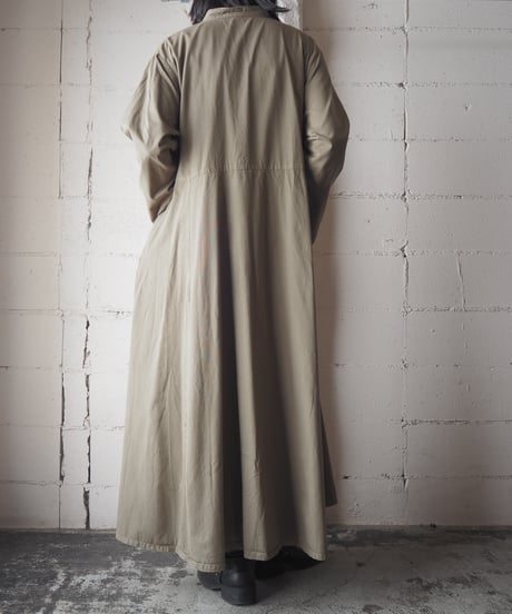 Mao Collar Wide Long Dress KA