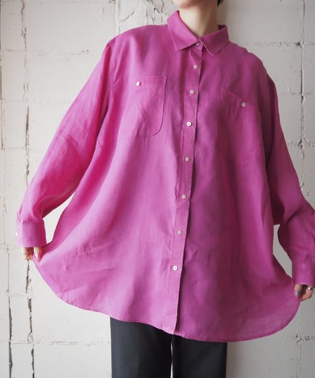 LAUREN Linen Big Shirt PL