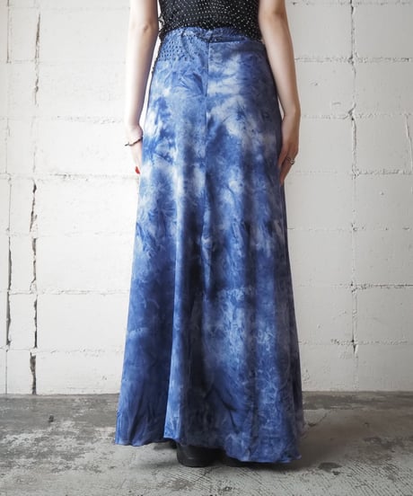 TieDye Print Long skirt BL