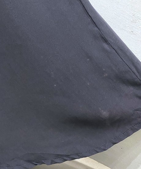 See through Velour Swiching Dress BK