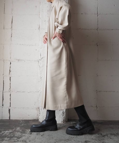 Stand Collar Side Button Dress BE