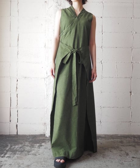 Waist DesignSleeveless Tibet Dress GN