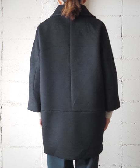 Max Mara Wool × Cashmere Kimono Sleeve Coat BK
