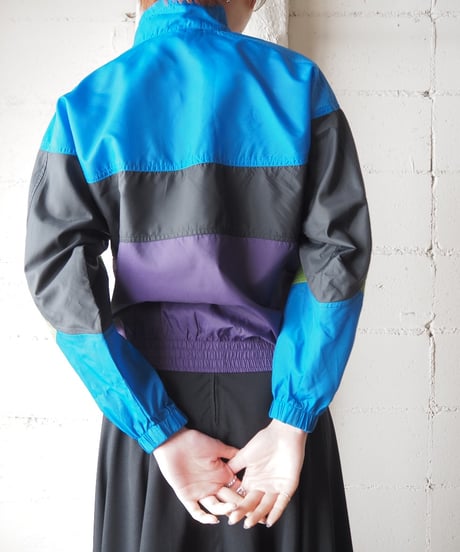 NIKE Multi Color Nylon Jacket BKBLPUR