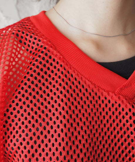V Neck Mesh Tee RE