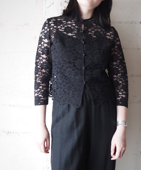 Flower Lace Jacket BK
