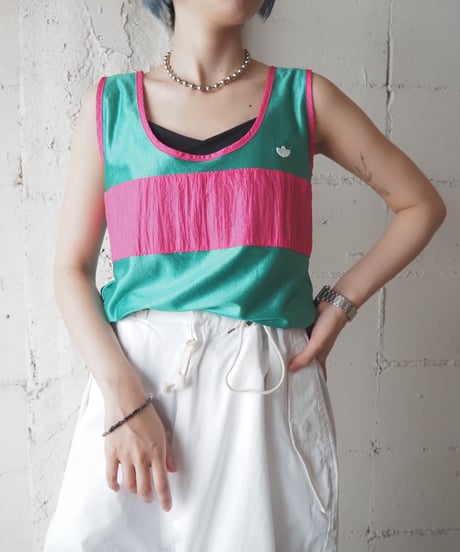 1980's French adidas Bicolor Tank Top GNPI
