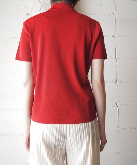 Frilled Bodice Polo Collar Cardigan RE