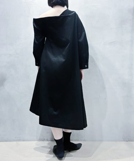 Yohji Yamamoto Deformation Cotton Dress BK