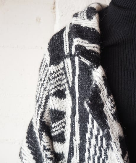 Pattern Knit Jacket BKWH