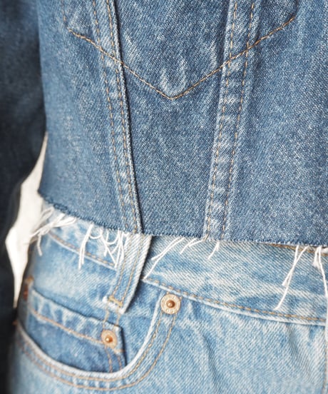 Remake Levi's Cutoff Denim Jacket BL