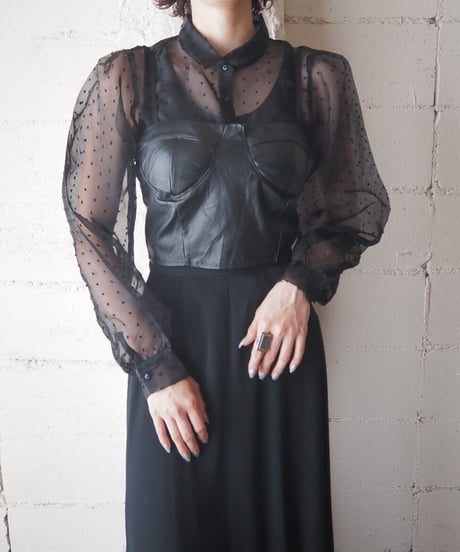 Leather Bustier BK