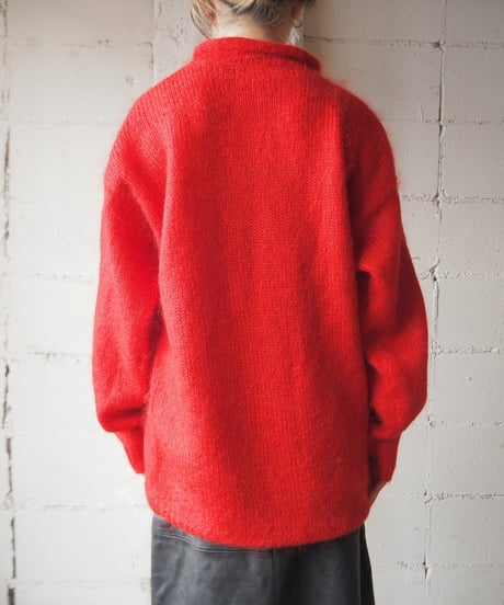 Roll Neck Mohair Mix Knit RE