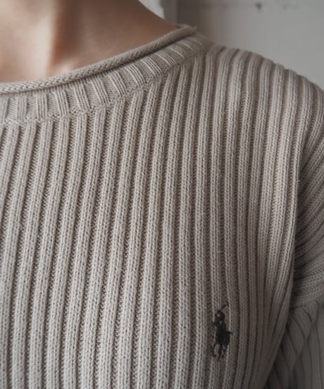 Ralph Lauren Wide Rib Cotton Knit BE