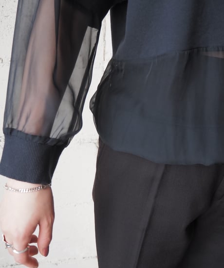 intimissimi Sheer×Cutsewn Tops BK