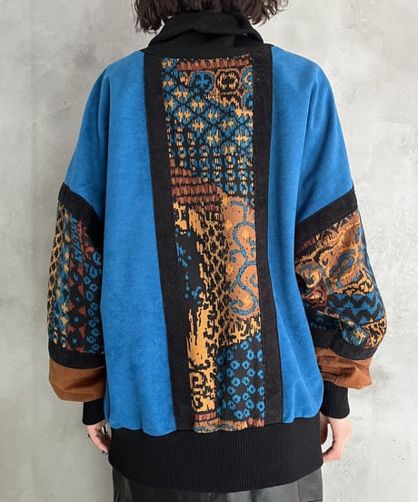 Fake Swede Pattern Design Turtle Neck Cut Sew BRBL