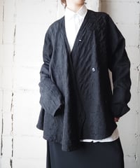 FLAX Reversible Asymmetric Design Jacket BK