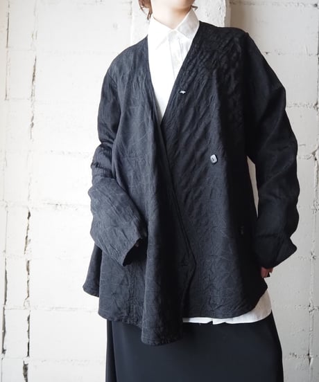 FLAX Reversible Asymmetric Design Jacket BK