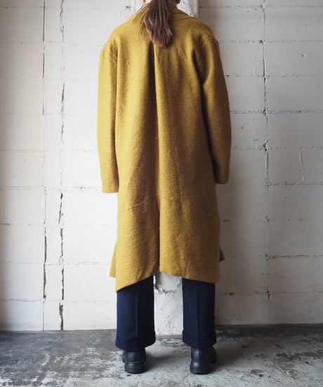 Shawl Collar Tuck Design Coat YE