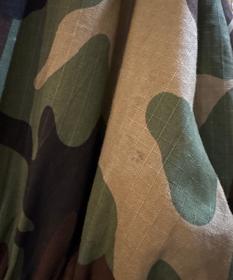 Handmade Tiered Sleeve Camoflage Dress GNBRBK
