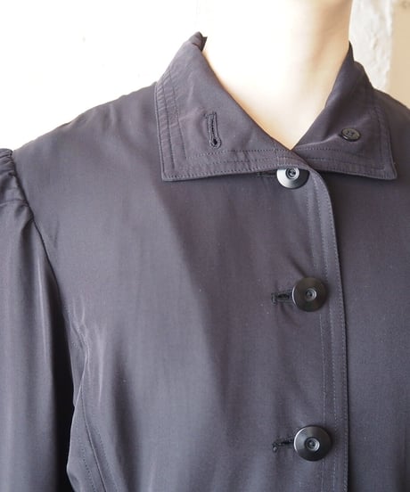 Stand Collar Coat Dress BK