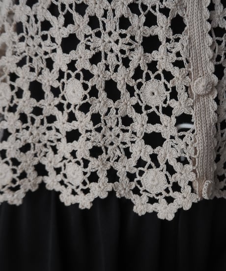 Crew Neck Crochet Cardigan IV