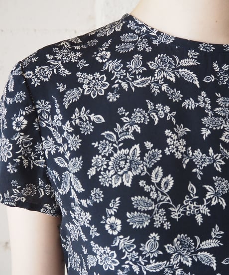 Ralph Lauren Flower Pattern Silk Dress