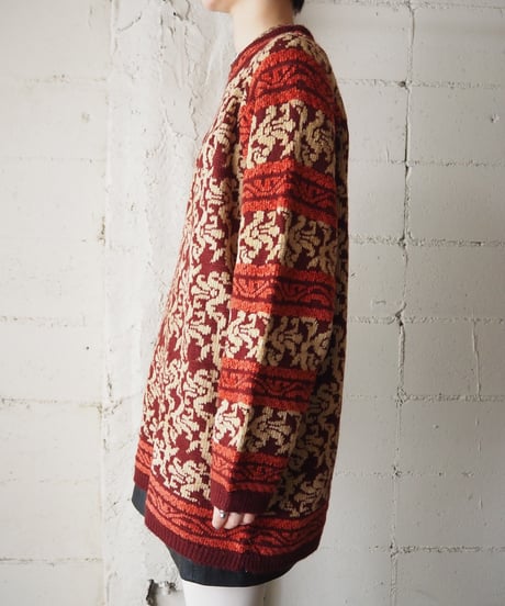 Arabesque Pattern Moleyarn Sweater BURBEOR