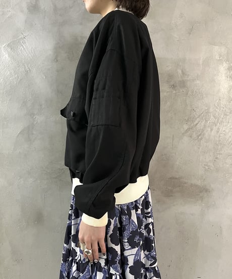 Pocket Design Bicolor Jacket BKWH