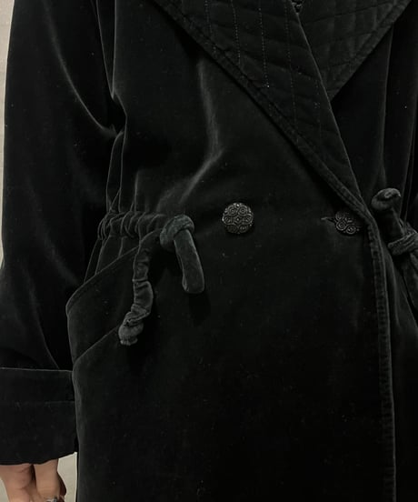 Velour Hooded Jacket BK