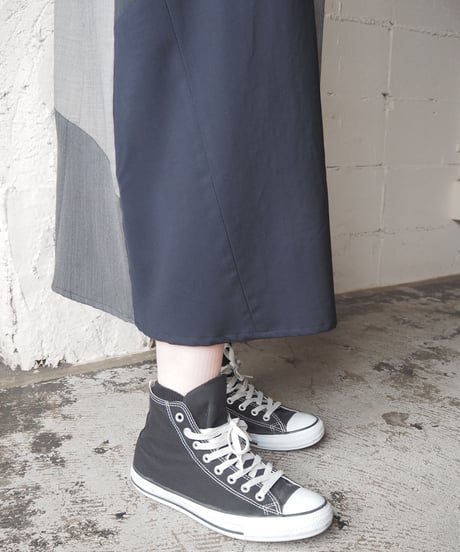 REMAKE Patchwork Camisole Dress BKGRNV