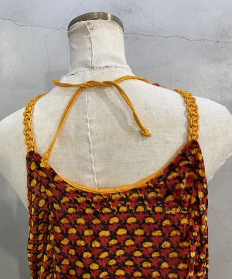 Beads Design Pattern Velour N/S Dress REYE