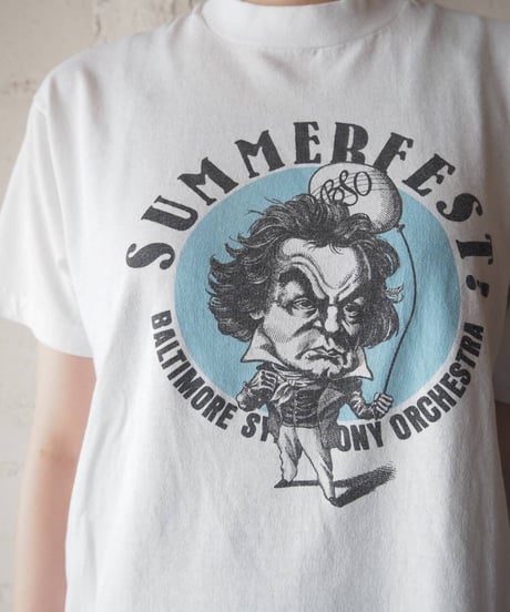 Beethoven Print Tee WH