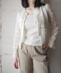 Tie-Front Lace Layering Jacket IV