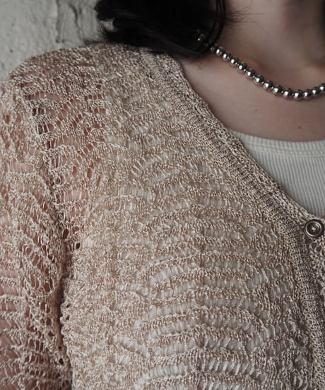 Crochet Wave Knit Summer Cardigan BE