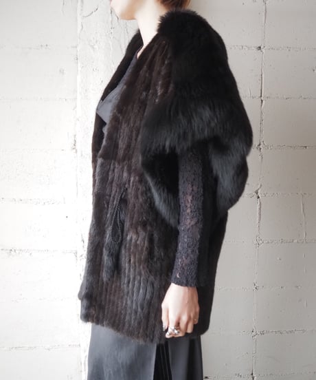 Real Mink Fur Vest BK