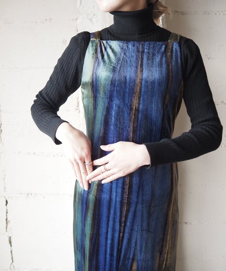 Aurora Color Velour N/S Dress BLGN