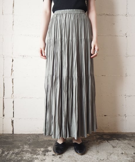 1980's Easy Tiered Long Skirt KA