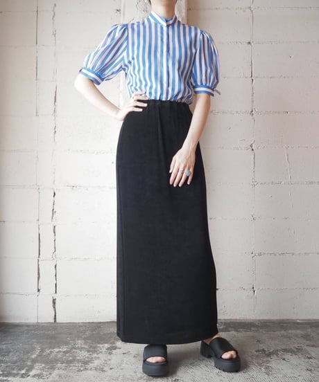 Puff Sleeve Stripe Blouse WHBL