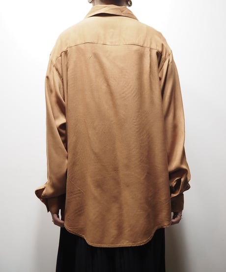 Open Collar Rayon Shirt BR