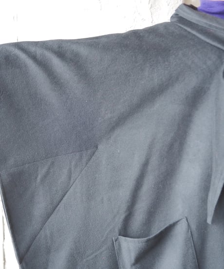 Scarf Collar Cape Coat BK