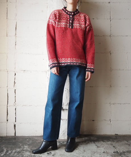 L.L.Bean Nordic Pattern Knit RE