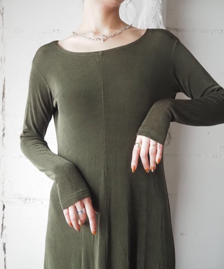 FLAX Acetate Long Dress KA